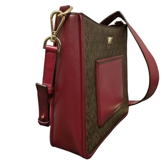 Michael Kors Gloria Signature MK Printed Crossbody Bag - Picture 4 of 16